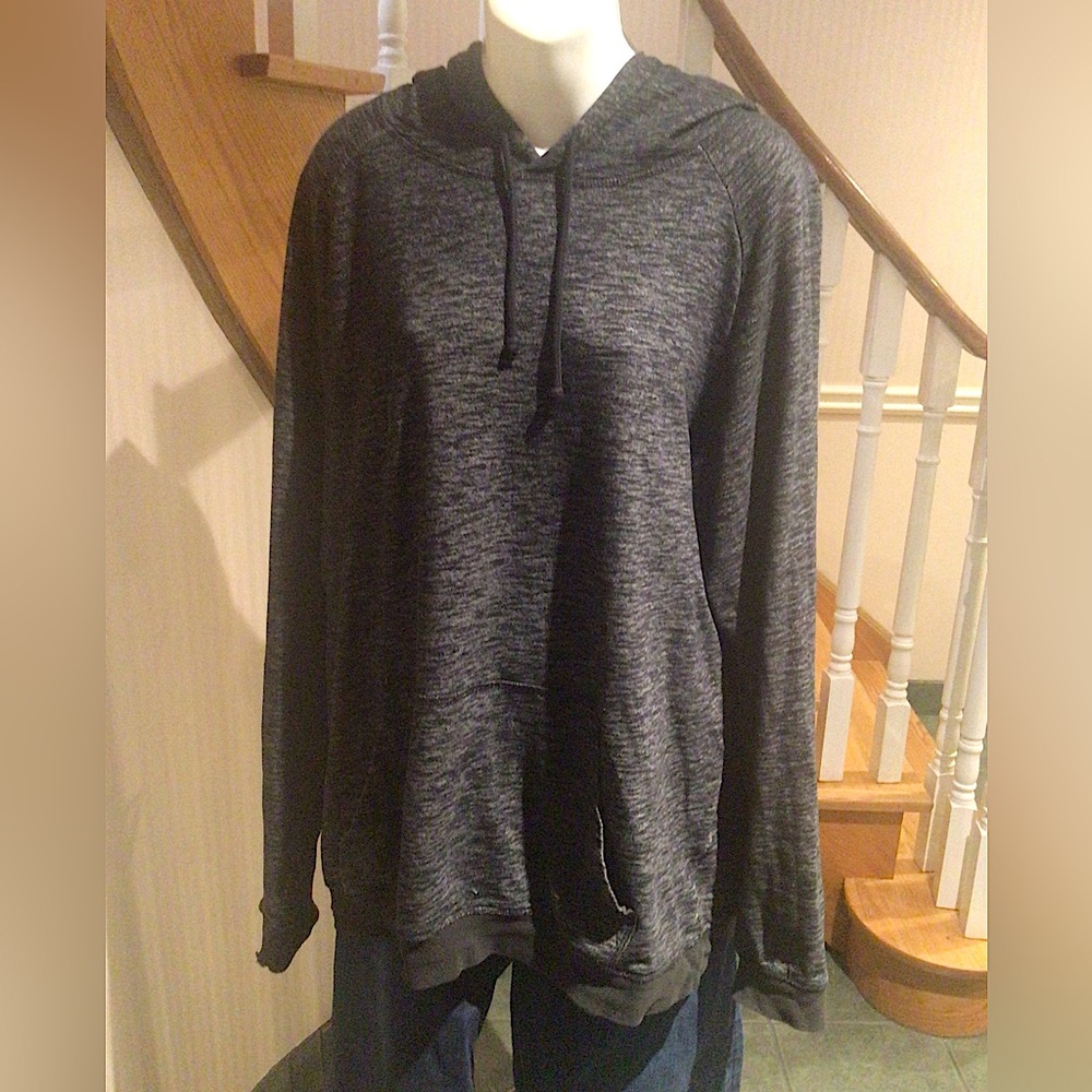 H&M men’s back & grey slip on hoodie with front pockets - Picture 1 of 4